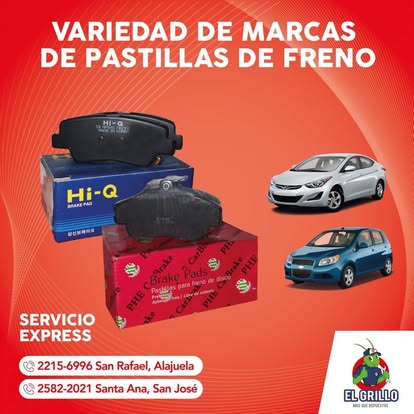 Variedad de marcas de pastillas de freno