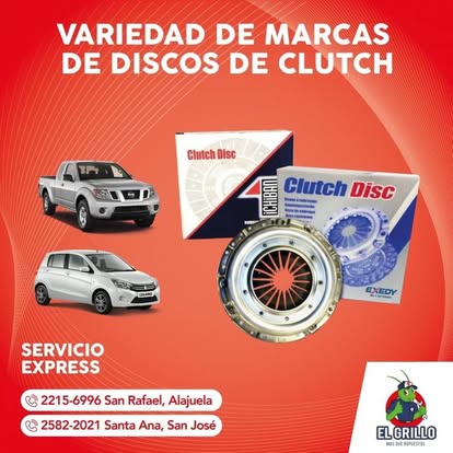 Variedad de marcas de discos de clutch