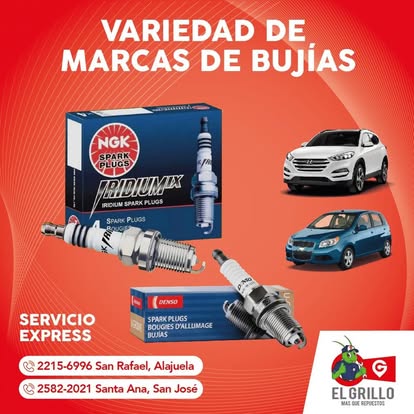 Variedad de marcas de bujías
