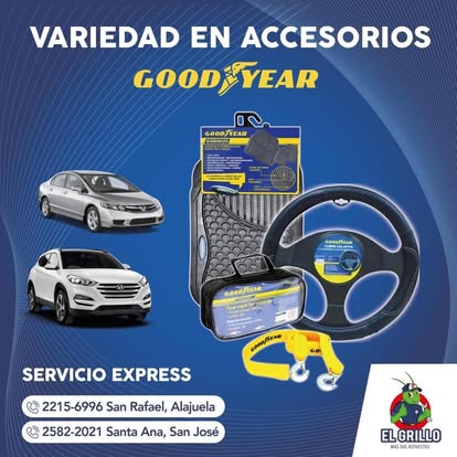Variedad en accesorios Goodyear