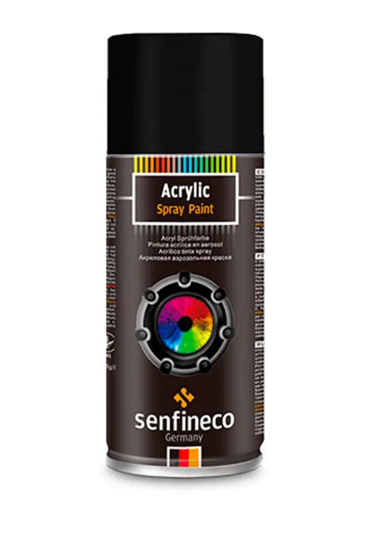PINTURA NEGRA 450ML (SENFINECO)