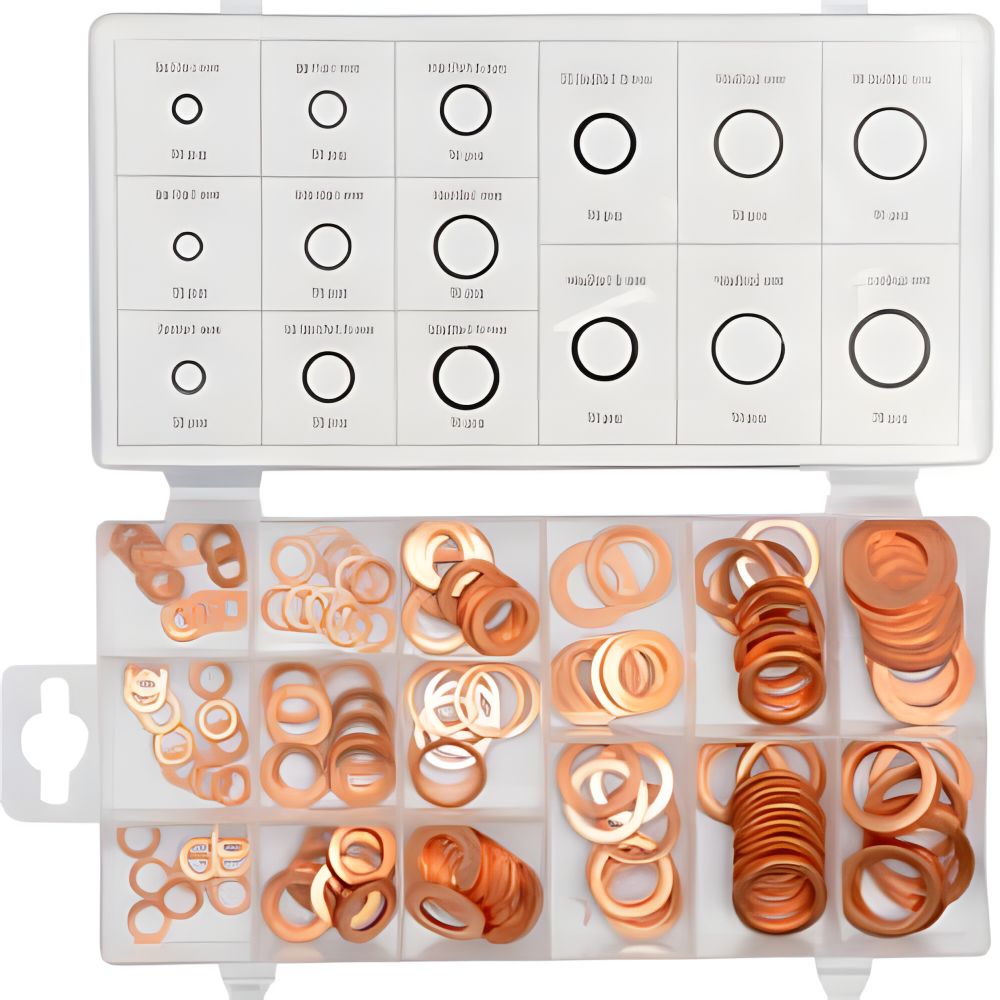 SURTIDO ARAND. COBRE (150PCS) 1/4 -5/16 3/8 7/16