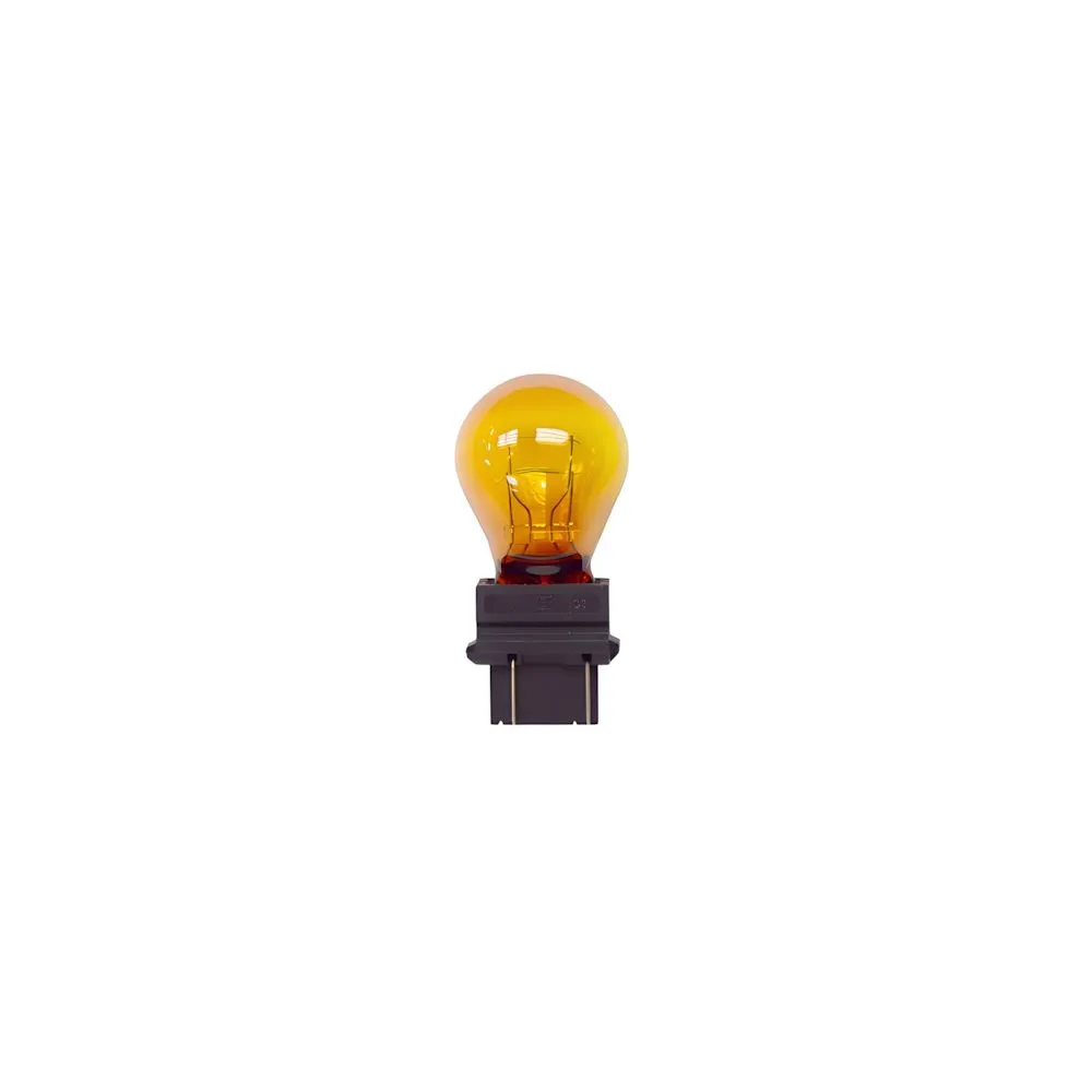 BOMBILLO 12V. BASE PLASTICA (2 CONTACTOS - AMBAR)