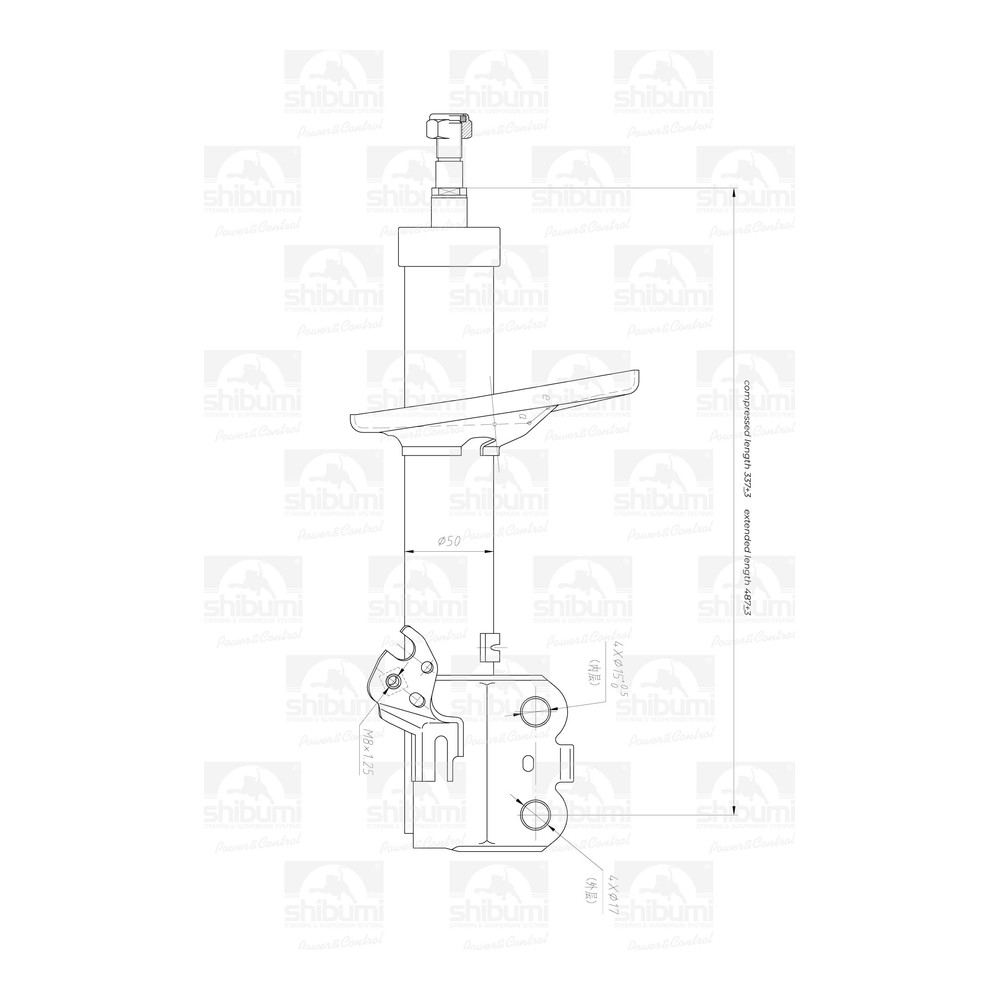 COMPENSADOR DEL. RH. NIS. XTRAIL (06-12) (SHIBUMI)