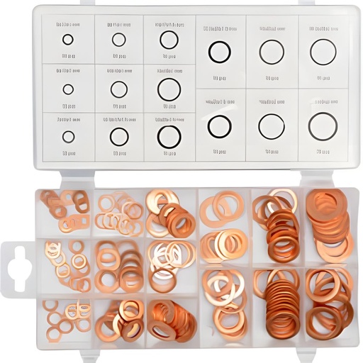 SURTIDO ARAND. COBRE (150PCS) 1/4 -5/16 3/8 7/16