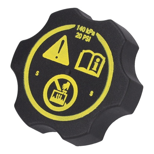 TAPON RADIADOR CHEV. SPARK GO 1.0 1.2 / NG 1.4 / SONIC / CRUZE 1.4 (16-17) / AVEO 1.5 (18-) (NEGRO)